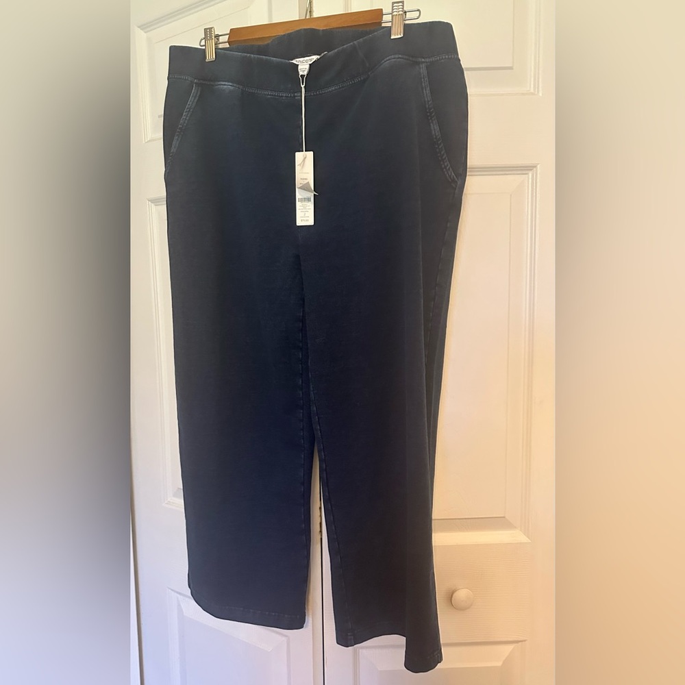 Chico's Zen Dark Indigo Wide Leg Pants